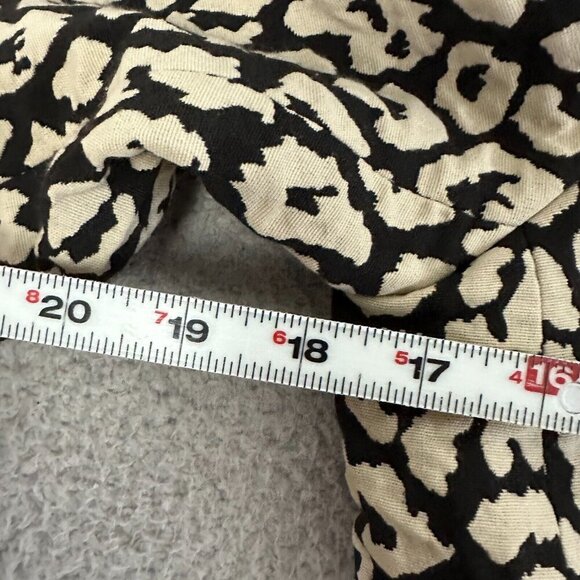 J. McLaughlin Delphine Tan Black Leopard Print Blazer Jacket Tan Black - Picture 14 of 16